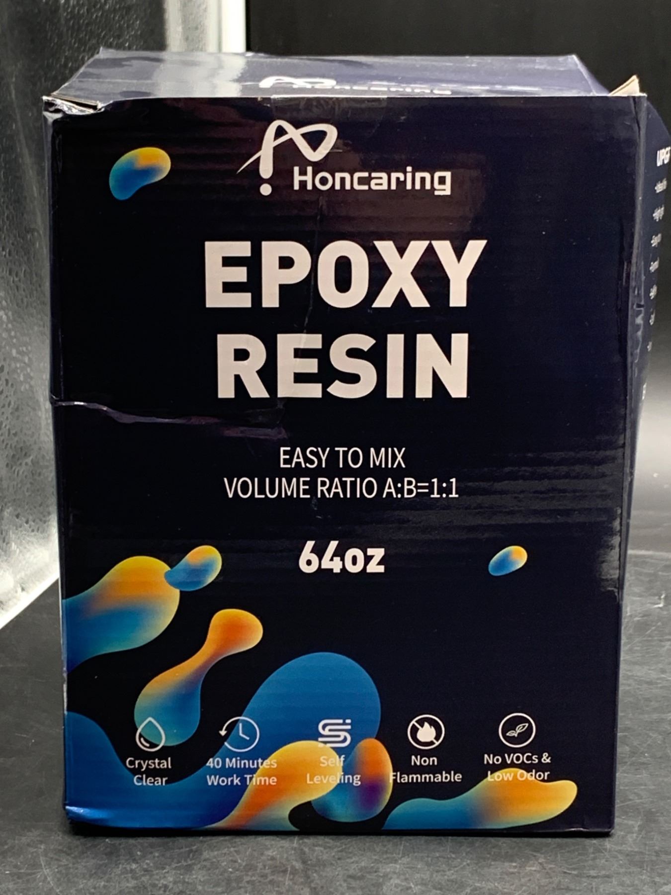 HonCaring Epoxy Resin Kit 64oz – Easy to Mix with 1:1 Ratio