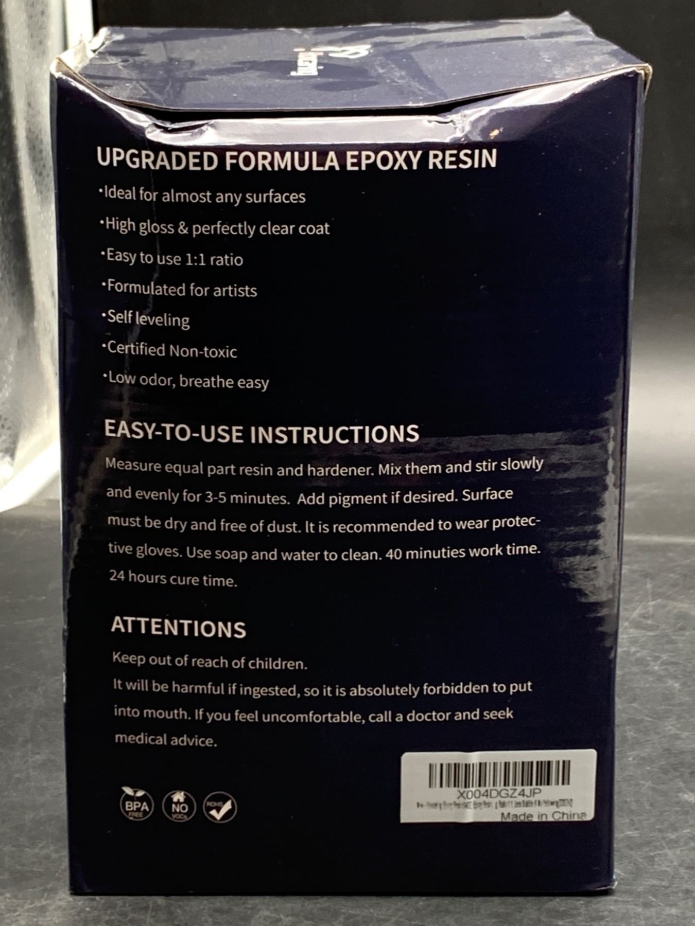 HonCaring Epoxy Resin Kit 64oz – Easy to Mix with 1:1 Ratio