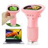 Image 1 : Ashfly Kids Magnifying Glass, Portable Microscopes 2″ HD Screen 1000X Zoom