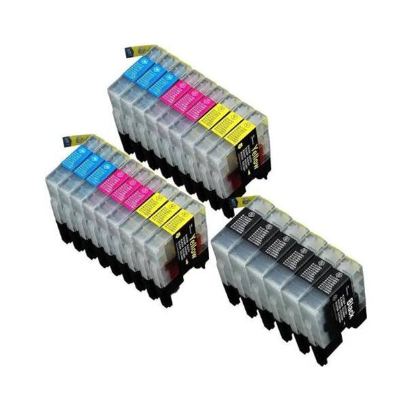 24-Pack Compatible Ink Cartridges for MFC-J825DW and MFC-J835DW Printers