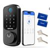 Image 1 : Desloc B200 Smart Fingerprint Deadbolt With Keyless Entry and Multi-Access Options