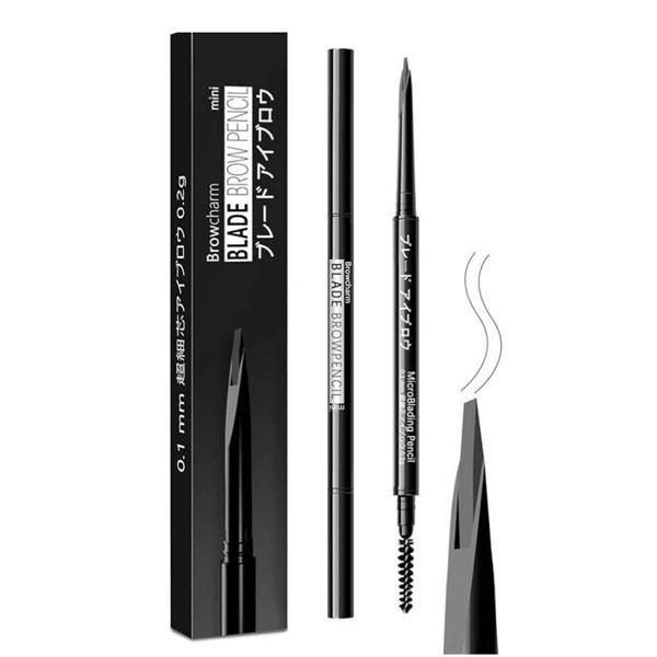 BrowCharm Mini Blade Brow Pencil 0.2g (01 Black) – Set of 2