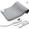 Image 1 : Heating Pad, Electric, 12×24 Inches, Light Gray
