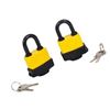 Image 1 : ShopMaster Weather Resistant Laminated Steel Padlocks – Keyed Alike, 2 Pack