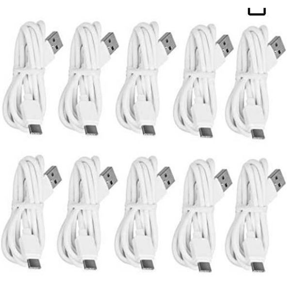 Pack of 10 USB-C to USB-A Fast Charge Cable Charging Cord Quick Type Charger