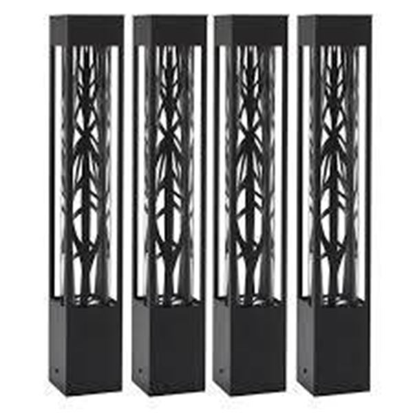 Prism Pathway Solar Bollard Light Set, 4 Pack