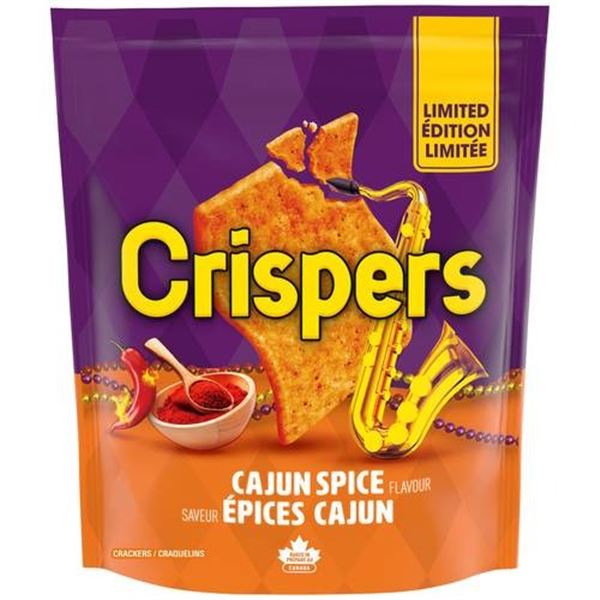 Crispers Cajun Spice Flavor Crackers, 12 x 145 g Limited Edition