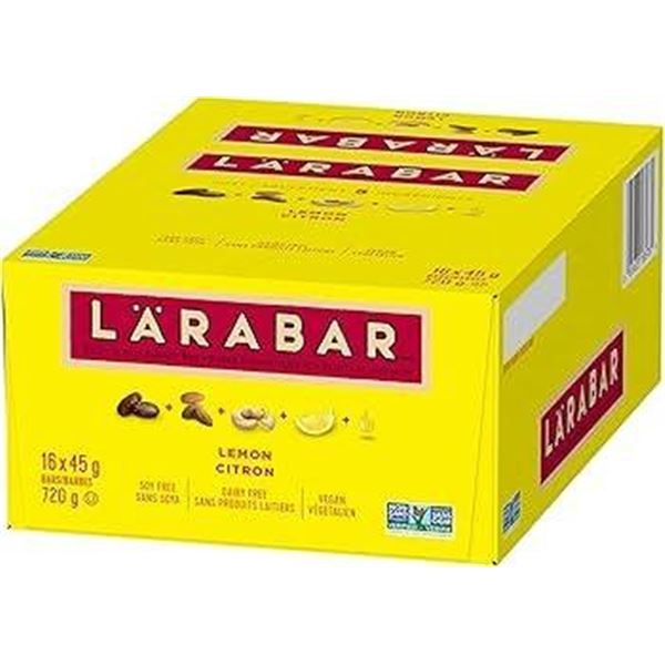 LARABAR Lemon Bars 2 x 16 x 45g Box of Fruit and Nut Energy Bars