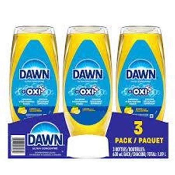 Dawn Ultra Dishwashing Liquid with Oxi, Set of Three (709 mL each)