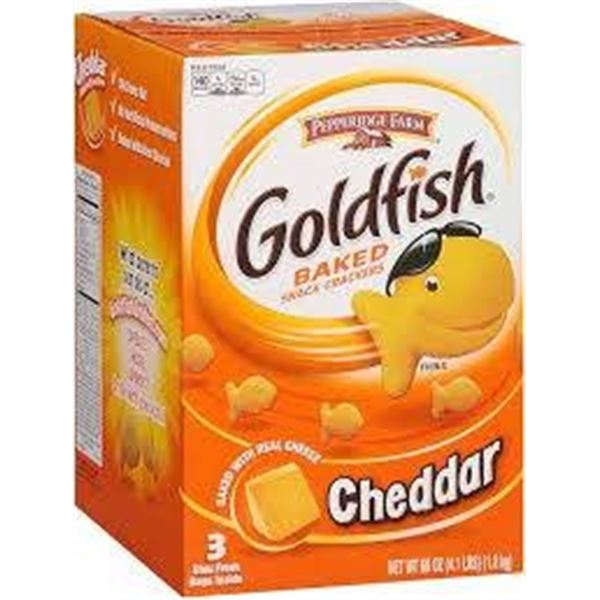 Pepperidge Farm Goldfish Cheddar Crackers, 1.64 kg