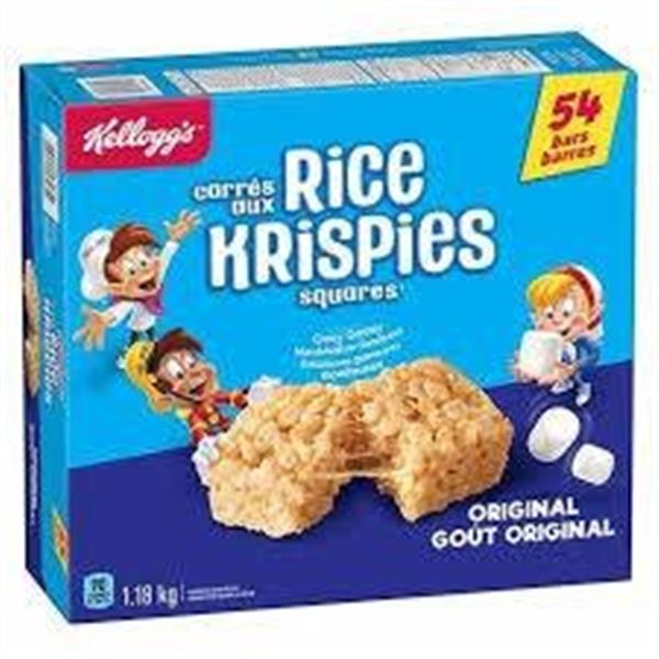 Kellogg’s Rice Krispies Squares 54 Bars, 1.18 kg