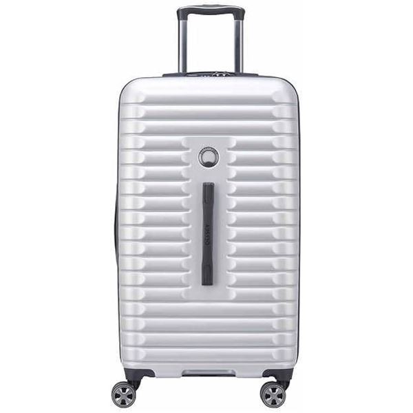 Delsey Paris Hard Shell Spinner Luggage, Gray with Textured Finish