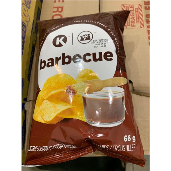CKF Barbecue Potato Chips, 66g x 12ct, Style 32824, Case Lot