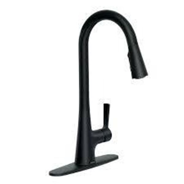 Kohler GUILD Single-Handle Kitchen Faucet with Black Finish