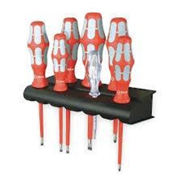 Wera 6-Piece VDE Insulated Kraftform Screwdriver Set