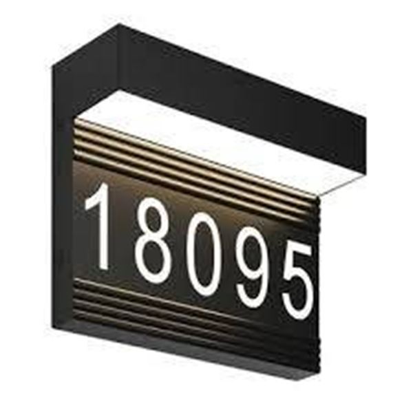 Artika Bowen LED Address Wall Light with Adjustable Numbers