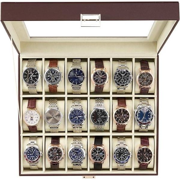 ProCase Watch Case Model SBH22-18Slot-Espresso