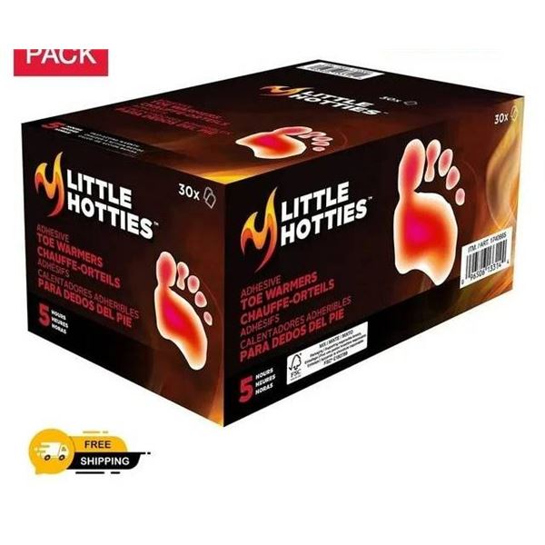 Little Hotties Adhesive Toe Warmers, 30x Pack