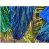 Image 13 : Qty 6 Blue and Green Metallic Artificial Grass Hula Skirts