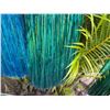Image 7 : Qty 6 Blue and Green Metallic Artificial Grass Hula Skirts