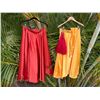 Image 1 : Qty 2 Hula Skirts w/ 2 Red I'i Hand Tassels