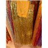 Image 11 : Qty 11 Metallic Fringe Artificial Hula Dance Skirts, Misc Colors