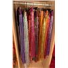 Image 1 : Qty 11 Metallic Fringe Artificial Hula Dance Skirts, Misc Colors