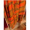 Image 9 : Qty 13 Orange Patterned Costume Pieces: Skirts, Slips & Tops