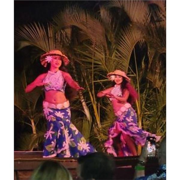 Qty 10 Blue & White Floral Costume Pieces: Skirts, Tops & Belts