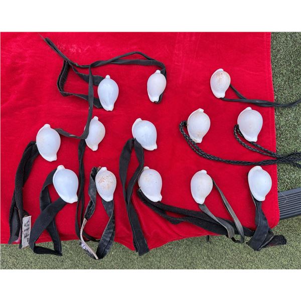 Qty 13 Artificial Shell Necklaces on Braided Straps