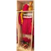 Image 1 : Red Artificial Fringe Dance Skirt w/ Hip Hei Band, Headdress, Uli Uli, Gourd & Tassels