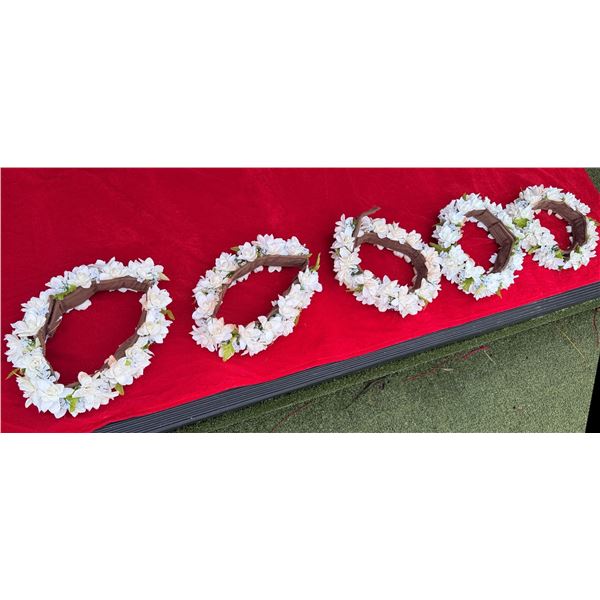 Qty 5 Artificial Flower Haku Lei