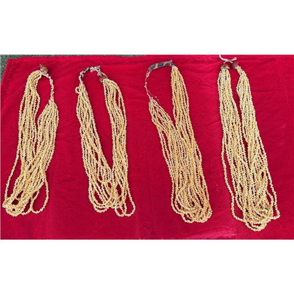 Qty 4 Multi-Strand Shell Necklaces