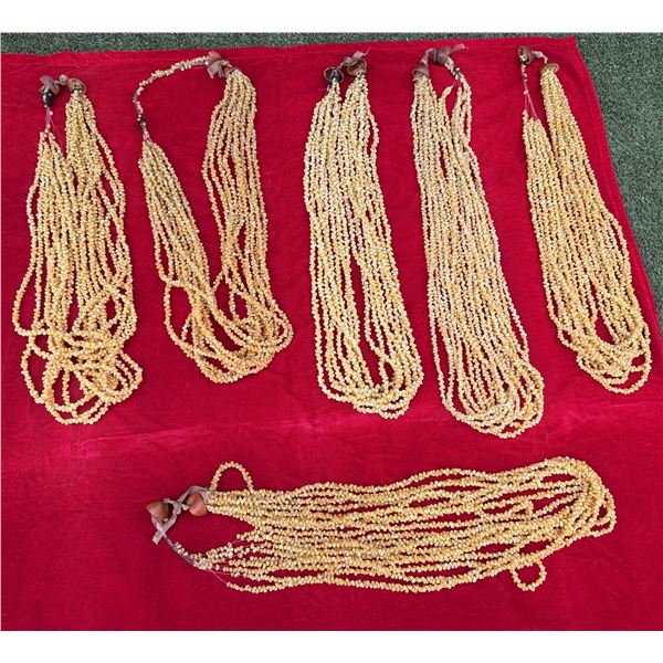 Qty 6 Multi-Strand Shell Necklaces