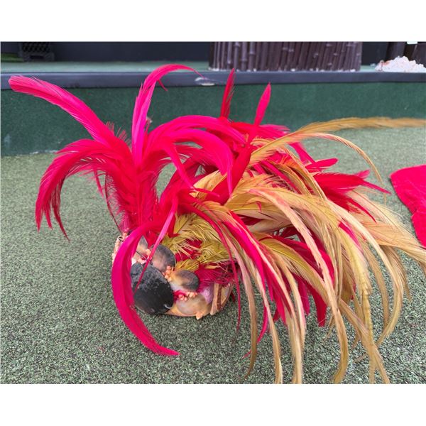 Traditional Polynesian Feather Headdress