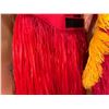 Image 6 : Red Artificial Fringe Dance Skirt w/ Hip Hei Band