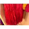 Image 7 : Red Artificial Fringe Dance Skirt w/ Hip Hei Band