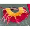 Image 3 : Red & Yellow Feather Collar Neckpiece or Hip Band