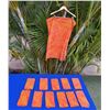 Image 1 : Qty 12 Orange Tapa Pareos