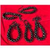 Image 1 : Qty 5 Black Kukui Nut Lei