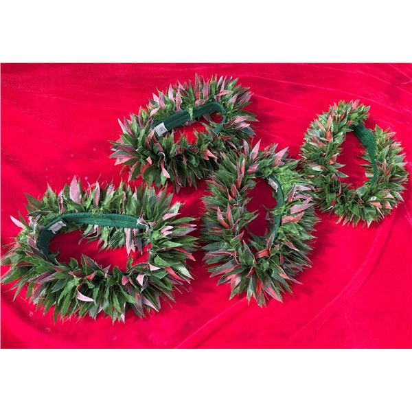 Qty 4 Artificial Leaf Haku Lei