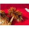 Image 3 : Qty 2 Uli Uli Feathered Gourd Hula Implements w/ Woven Tops