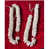 Image 1 : Qty 2 Shell Lei in Pikaki Style Approx. 28"L