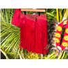 Image 5 : Red Artificial Fringe Dance Skirt w/ Hip Hei Band & Tassels