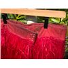 Image 6 : Red Artificial Fringe Dance Skirt w/ Hip Hei Band & Tassels