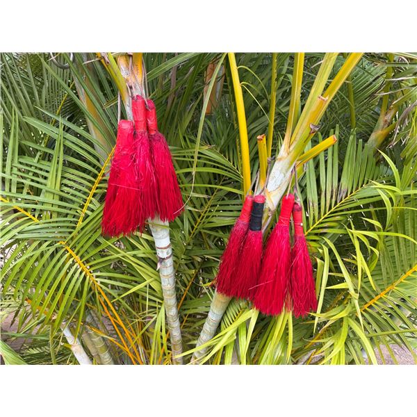 Qty 4 Pair Red Hand Tassels