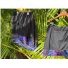 Image 4 : Qty 3 Black Skirts w/ Purple Tapa Edges