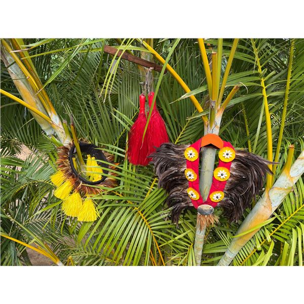 Red Artificial Fringe Dance Skirt w/ Hip Hei Band & Tassels