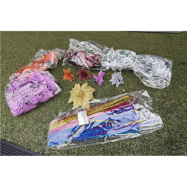 Multiple Artificial Metallic Flowers