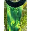 Image 3 : Green Leaf Print Velvet Dress w/ Lei & Haku Lei
